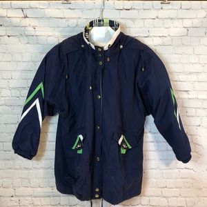 CBO New York Navy Blue Jacket Detachable Hood 3X